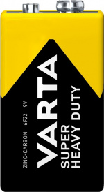 Varta 6F22/9 V Block (2022) batteri, 1 stk. blister Zink- carbon batteri, 9 V