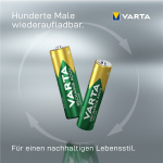 Varta AA (Mignon)/HR6 (56736) genopladeligt batteri - 800 mAh, 2 stk. blister Nikkel-metalhydrid batteri (NiMH), 1,2 V Varta AA (Mignon)/HR6 (56736) genopladeligt batteri - 800 mAh, 2 stk. blister Nikkel-metalhydrid batteri (NiMH), 1,2 V