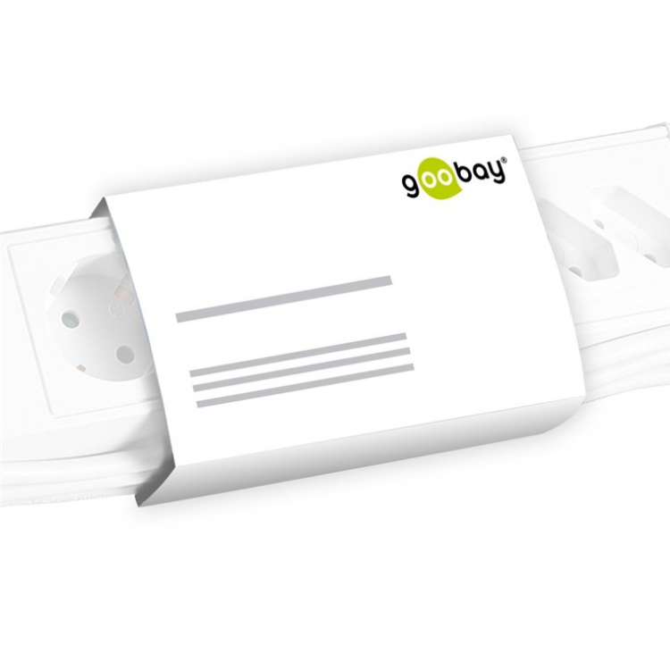 Goobay Stikdåse 5 udtag, stænktæt, 3 m 3 stikkontakter med beskyttelseshætter, egnet til udendørs brug Goobay Stikdåse 5 udtag, stænktæt, 3 m 3 stikkontakter med beskyttelseshætter, egnet til udendørs brug