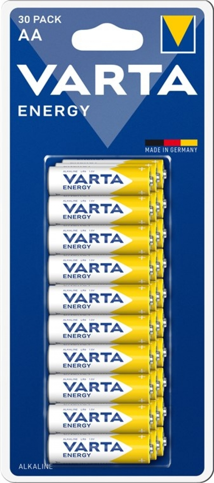 Varta LR6/AA (Mignon) (4106) batteri, 30 stk. i blister alkaline mangan batteri, 1,5 V