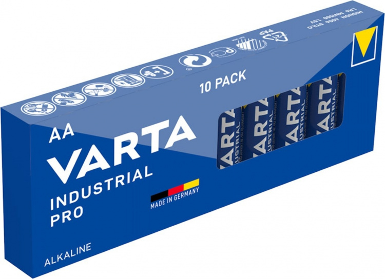 Varta LR6/AA (Mignon) (4006) batteri, 10 stk. box alkaline mangan batteri, 1,5 V Varta LR6/AA (Mignon) (4006) batteri, 10 stk. box alkaline mangan batteri, 1,5 V