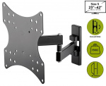Goobay TV vægbeslag Basic FULLMOTION (S) til tv-apparater fra 23 til 42 tommer (58-107 cm), fuldt bevægeligt dobbeltarmled (drejeligt og vippende) op til 15 kg Goobay TV vægbeslag Basic FULLMOTION (S) til tv-apparater fra 23 til 42 tommer (58-107 cm), fuldt bevægeligt dobbeltarmled (drejeligt og vippende) op til 15 kg