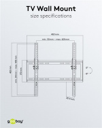 Goobay TV vægbeslag Basic TILT (M) til tv-apparater fra 32 til 55 tommer (81-140 cm), kan vippes op til 35 kg Goobay TV vægbeslag Basic TILT (M) til tv-apparater fra 32 til 55 tommer (81-140 cm), kan vippes op til 35 kg