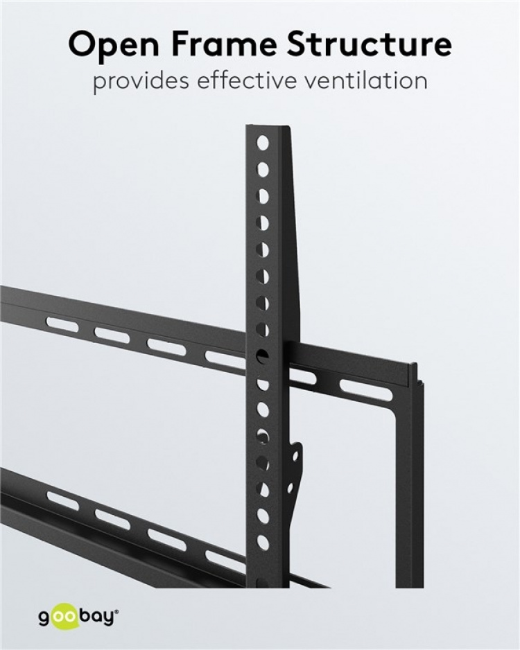 Goobay TV vægbeslag Basic FIXED (L) til tv-apparater fra 37 til 70 tommer (94-178 cm) op til 35 kg Goobay TV vægbeslag Basic FIXED (L) til tv-apparater fra 37 til 70 tommer (94-178 cm) op til 35 kg