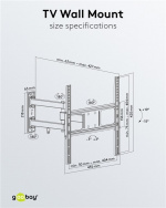 Goobay TV vægbeslag Basic FULLMOTION (M) til tv-apparater fra 32 til 55 tommer (81-140 cm), fuldt bevægeligt (drejelig og vippelig) op til 35 kg Goobay TV vægbeslag Basic FULLMOTION (M) til tv-apparater fra 32 til 55 tommer (81-140 cm), fuldt bevægeligt (drejelig og vippelig) op til 35 kg