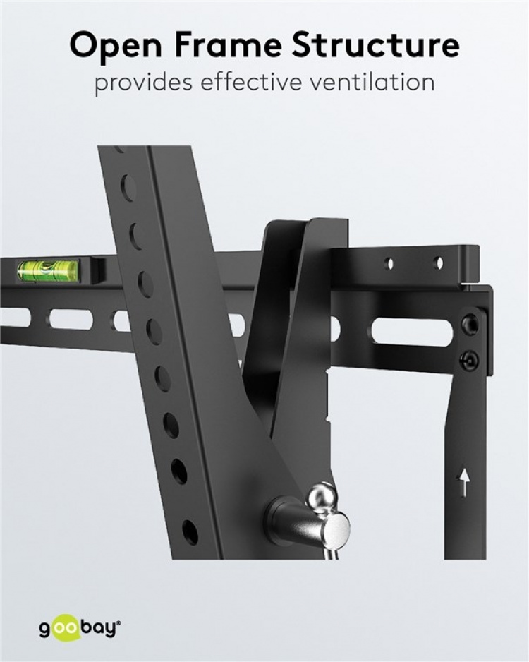 Goobay TV vægbeslag Pro TILT (M) til tv-apparater fra 32 til 55 tommer (81-140 cm), kan vippes op til 70 kg Goobay TV vægbeslag Pro TILT (M) til tv-apparater fra 32 til 55 tommer (81-140 cm), kan vippes op til 70 kg