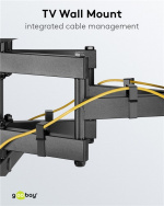 Goobay TV vægbeslag Pro FULLMOTION (L) til tv-apparater fra 37 til 70 tommer (94-178 cm), fuldt bevægeligt (drejelig og vippelig) op til 60 kg