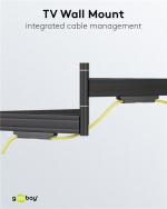 Goobay Tv-vægbeslag Pro FULLMOTION (L) wide Range til tv-apparater fra 37 til 70 tommer (94-178 cm), fuldt bevægelig (drejelig og vippelig) op til 70 kg Goobay Tv-vægbeslag Pro FULLMOTION (L) wide Range til tv-apparater fra 37 til 70 tommer (94-178 cm), fuldt bevægelig (drejelig og vippelig) op til 70 kg