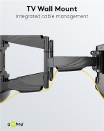 Goobay TV vægbeslag OLED FULLMOTION (L) specielt til OLED-tv\'er fra 37 til 70 tommer (94-178 cm), fuldt bevægelig (drejelig og vippelig) op til 30 kg Goobay TV vægbeslag OLED FULLMOTION (L) specielt til OLED-tv\'er fra 37 til 70 tommer (94-178 cm), fuldt bevægelig (drejelig og vippelig) op til 30 kg