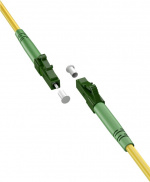 Goobay Lyslederkabel (FTTH), Singlemode (OS2) Yellow, gul (Simplex), 1 m fiberoptisk kabel, LC-APC (8°) stik > LC-APC (8°) stik, halogenfri kabelkappe (LSZH) Goobay Lyslederkabel (FTTH), Singlemode (OS2) Yellow, gul (Simplex), 1 m fiberoptisk kabel, LC-APC (8°) stik > LC-APC (8°) stik, halogenfri kabelkappe (LSZH)