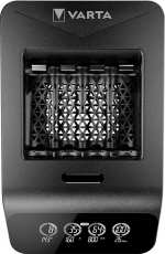 Varta LCD Smart Charger+ (type 57684) inkl. 4x AA 2100 mAh oplader op til 4x AA-batterier eller AAA-batterier (NiMH) samtidigt