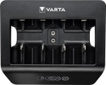 Varta LCD Universal Charger+ (type 57688) oplader 1x 9 V-batteri eller op til 4x AA-batterier, AAA-batterier, C- eller D-batterier (NiMH) samtidigt