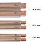 Goobay Højttalerkabel transparent CCA 50 m rulle, tværsnit 2 x 0,75 mm²