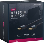 ClickTronic Højhastigheds HDMI™-kabel Premium-kabel | 1x HDMI™-stik 1x HDMI™-stik | 20,0 m | UHD 4K @ 30 Hz ClickTronic Højhastigheds HDMI™-kabel Premium-kabel | 1x HDMI™-stik 1x HDMI™-stik | 20,0 m | UHD 4K @ 30 Hz