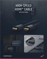 ClickTronic Højhastigheds HDMI™-kabel Premium-kabel | 1x HDMI™-stik 1x HDMI™-stik | 20,0 m | UHD 4K @ 30 Hz ClickTronic Højhastigheds HDMI™-kabel Premium-kabel | 1x HDMI™-stik 1x HDMI™-stik | 20,0 m | UHD 4K @ 30 Hz