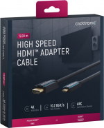 ClickTronic HDMI™ til Micro HDMI™ adapterkabel Premium-kabel | 1x HDMI™-stik 1x Micro-HDMI™-stik | 5,0 m | UHD 4K @ 30 Hz ClickTronic HDMI™ til Micro HDMI™ adapterkabel Premium-kabel | 1x HDMI™-stik 1x Micro-HDMI™-stik | 5,0 m | UHD 4K @ 30 Hz