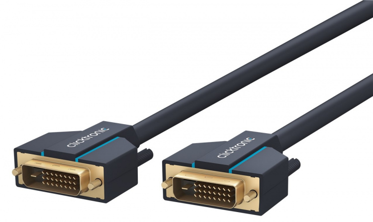 ClickTronic DVI-kabel Premium-kabel | 1x DVI-stik 1x DVI-stik | 7,5 m | WQXGA @ 60 Hz
