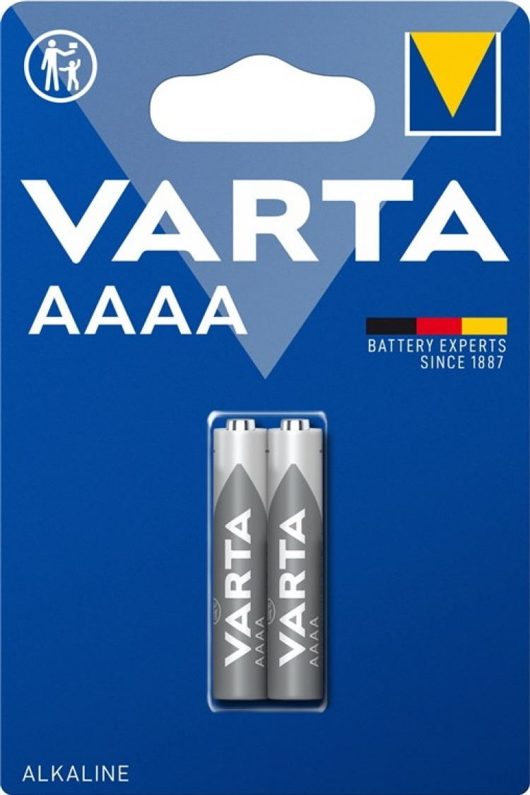 Varta LR61/AAAA (Mini) (4061) batteri, 2 stk. blister alkaline mangan batteri, 1,5 V