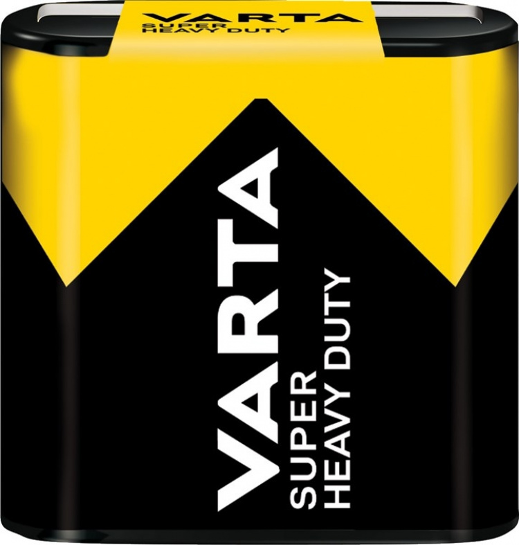 Varta 3R12/Flat (2012) batteri, 1 stk. i folie Zink- carbon batteri, 4,5 V