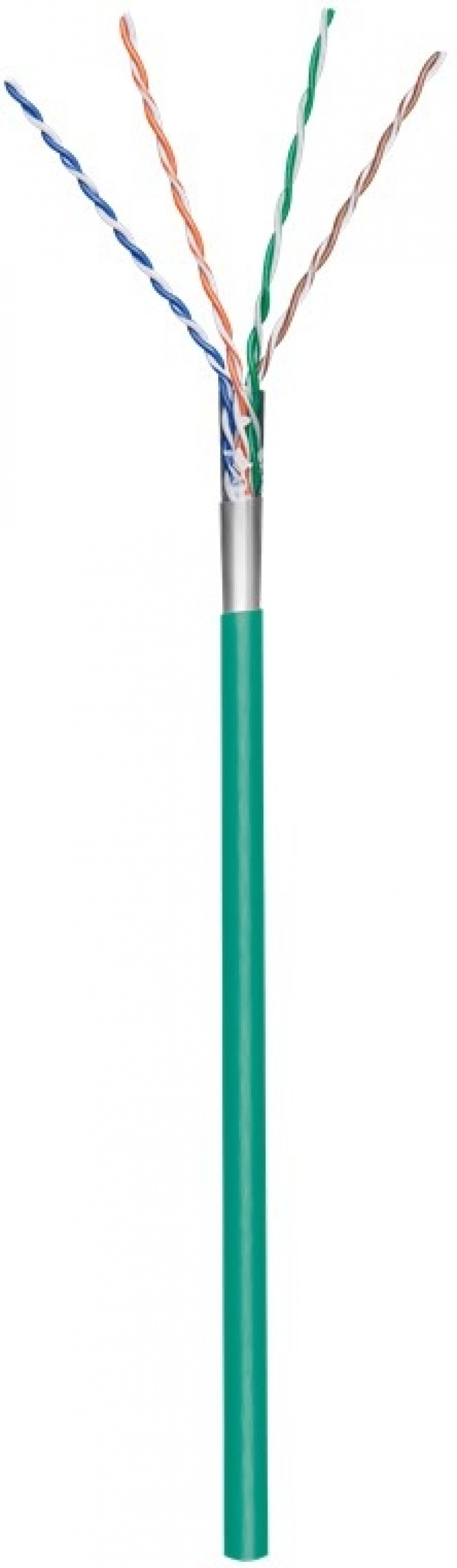 Goobay CAT 5e Netværkskabel, F/UTP, 100 m, grøn Kobberbeklædt aluminiumleder (CCA), AWG 26/7 (stranded), PVC-kabelbeklædning Goobay CAT 5e Netværkskabel, F/UTP, 100 m, grøn Kobberbeklædt aluminiumleder (CCA), AWG 26/7 (stranded), PVC-kabelbeklædning