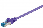 Goobay Netværkskabel CAT 6A, S/FTP (PiMF), violet, 2 m kobberleder (CU), halogenfri kabelkappe (LSZH)
