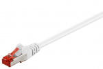 Goobay Netværkskabel CAT 6, S/FTP (PiMF), hvid, 7,5 m kobberbeklædt aluminiumleder (CCA)