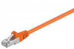 Goobay Netværkskabel CAT 5e, F/UTP, orange, 1,5 m kobberbeklædt aluminiumleder (CCA)