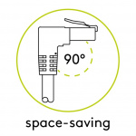 Goobay Netværkskabel CAT 5e vinklet 2x 90°, U/UTP, hvid, 0,25 m kobberbeklædt aluminiumleder (CCA), 2x RJ45-stik 90 ° (8P8C) Goobay Netværkskabel CAT 5e vinklet 2x 90°, U/UTP, hvid, 0,25 m kobberbeklædt aluminiumleder (CCA), 2x RJ45-stik 90 ° (8P8C)