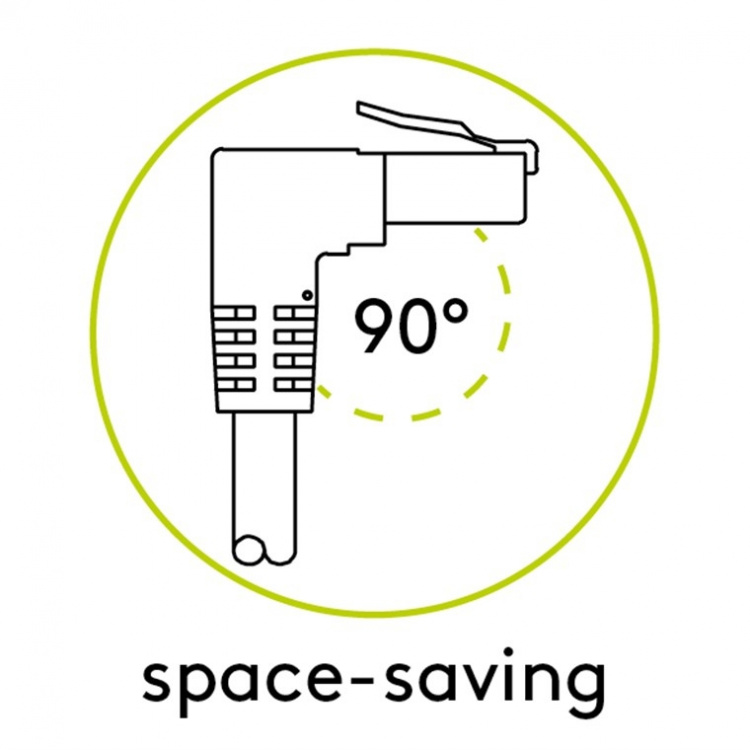 Goobay Netværkskabel CAT 5e vinklet 2x 90°, U/UTP, hvid, 0,25 m kobberbeklædt aluminiumleder (CCA), 2x RJ45-stik 90 ° (8P8C) Goobay Netværkskabel CAT 5e vinklet 2x 90°, U/UTP, hvid, 0,25 m kobberbeklædt aluminiumleder (CCA), 2x RJ45-stik 90 ° (8P8C)