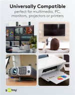 Goobay Forlænger til koldt apparat, 5 m, sort Apparatets stik C14 (tilslutning til koldt apparat) > Apparatets stikkontakt C13 (tilslutning til koldt apparat)