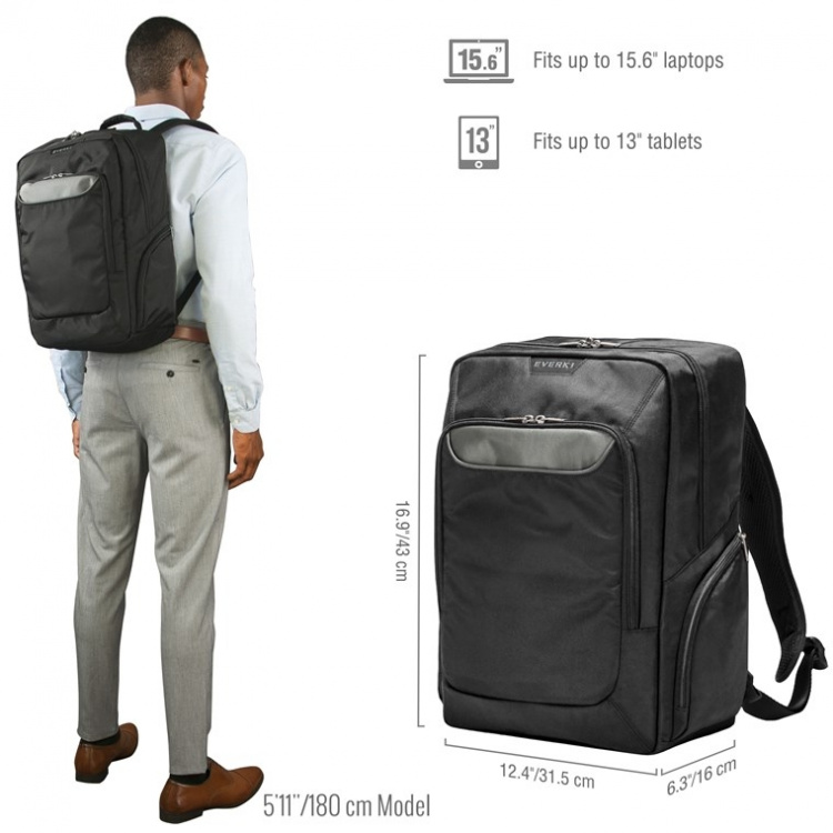 everki Advance (EKP107) Laptop Rygsæk til maskiner op til 15,6 tommer