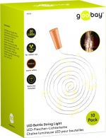 Goobay 10 x 20 LED flaske fe lys Atmosfærisk belysning dekoration til glasflasker