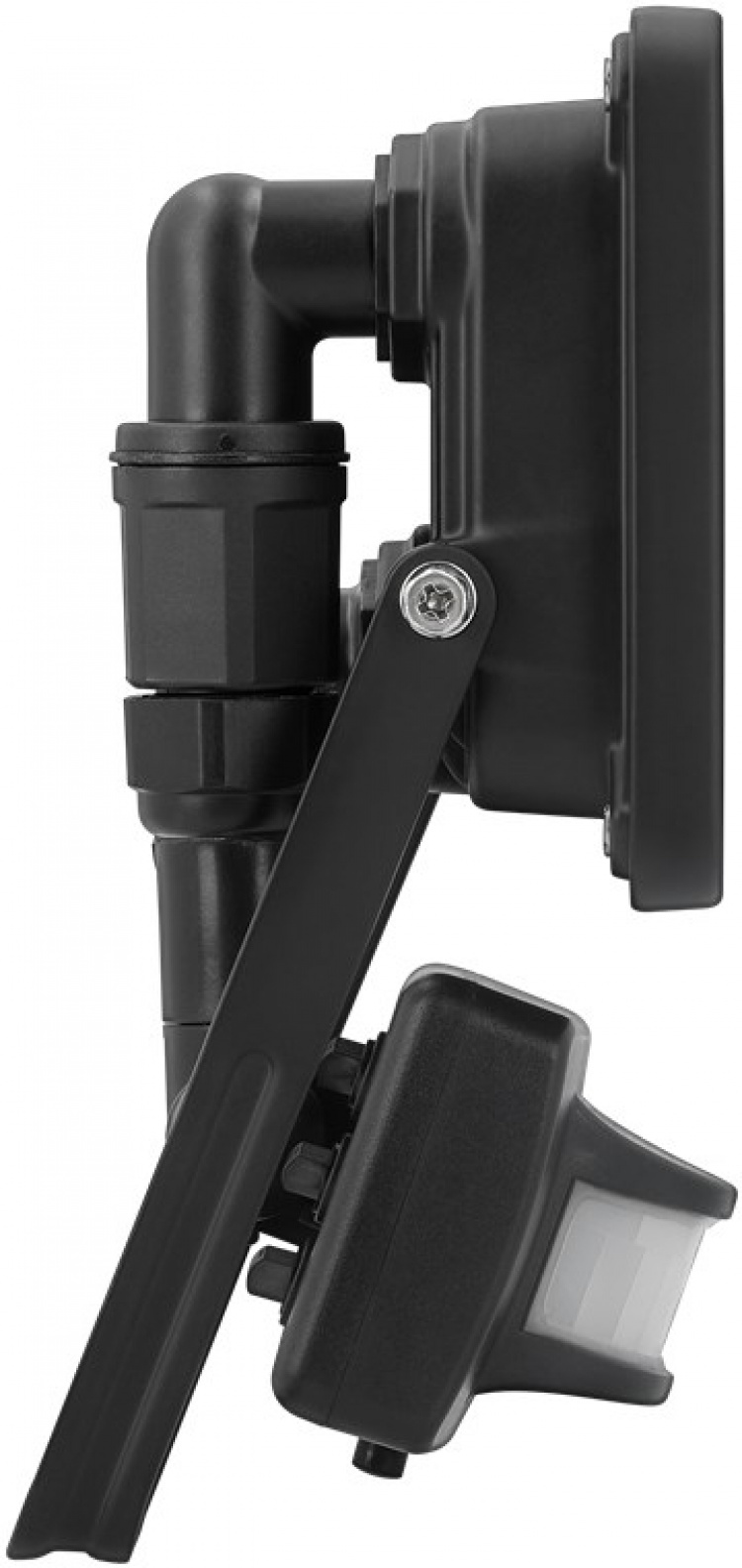 Goobay LED udendørs projektør, 20 W, med bevægelsesdetektor med 1700 lm, neutralt hvidt lys (4000 K), PIR-sensor med ON/OFF-funktion og M16 kabelforskruning, egnet til udendørs brug (IP44)