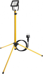 Goobay LED konstruktions spotlight med teleskopisk stativ, 30 W med 2550 lm og neutralt hvidt lys (4000 K), velegnet til indendørs og udendørs brug (IP65)
