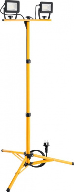 Goobay LED konstruktions spotlight med teleskopisk stativ, 2x 20 W med i alt 3400 lm og neutralt hvidt lys (4000 K), velegnet til indendørs og udendørs brug (IP65) Goobay LED konstruktions spotlight med teleskopisk stativ, 2x 20 W med i alt 3400 lm og neutralt hvidt lys (4000 K), velegnet til indendørs og udendørs brug (IP65)