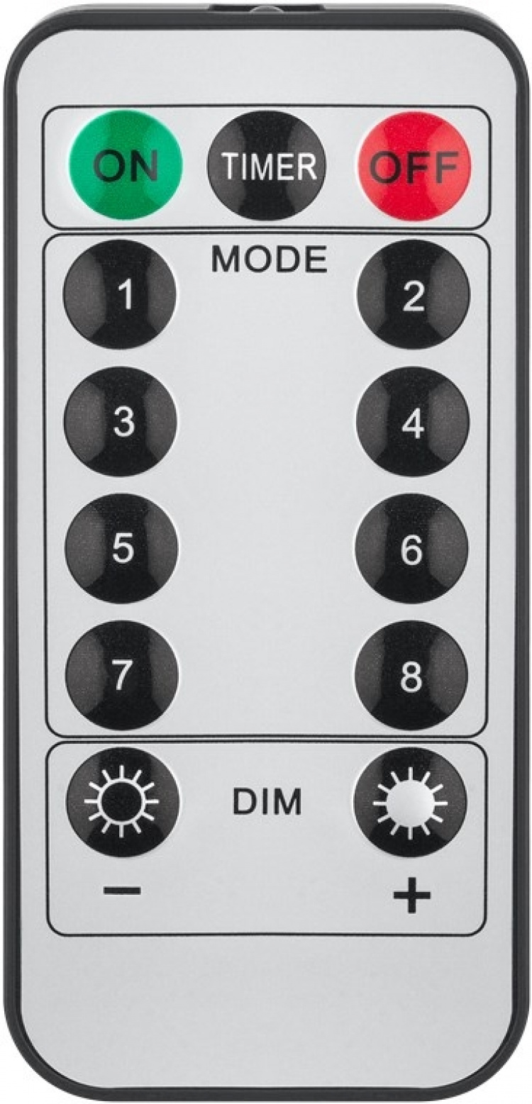 Goobay 300 LED-lysgardin med fjernbetjening, timerfunktion, 8 lysindstillinger, lysdæmper, USB- og batteridrift, varm-hvid (3000 K)