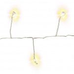 Goobay 50er LED sølv wire cluster lyskæde med 2 lysindstillinger, varm-hvid (3000 K), batteridrevet, til indendørs og udendørs brug (IP44) Goobay 50er LED sølv wire cluster lyskæde med 2 lysindstillinger, varm-hvid (3000 K), batteridrevet, til indendørs og udendørs brug (IP44)