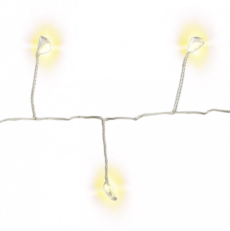 Goobay 50er LED sølv wire cluster lyskæde med 2 lysindstillinger, varm-hvid (3000 K), batteridrevet, til indendørs og udendørs brug (IP44) Goobay 50er LED sølv wire cluster lyskæde med 2 lysindstillinger, varm-hvid (3000 K), batteridrevet, til indendørs og udendørs brug (IP44)