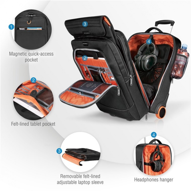 everki Trolley (EKB420) Laptop Vogn til enheder fra 15 til 18,4 inches