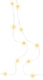 Goobay 20 LED lyskæde med sølvtråd 