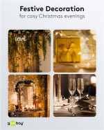 Goobay 20 LED lyskæde med sølvtråd 