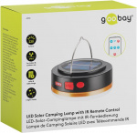 Goobay LED-solcampinglampe med IR-fjernbetjening med 6 lystilstande, solpanel, Li-ion-batteri 18650 (3,7 V, 2000 mAh), powerbank-funktion og USB-kabel, egnet til udendørs brug (IP44) Goobay LED-solcampinglampe med IR-fjernbetjening med 6 lystilstande, solpanel, Li-ion-batteri 18650 (3,7 V, 2000 mAh), powerbank-funktion og USB-kabel, egnet til udendørs brug (IP44)