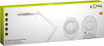 Goobay LED-luplampe med klemme, 8 W, hvid 650 lm, 127 mm krystalglaslinse, 1,75x forstørrelse, 3 dioptrier