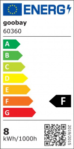Goobay LED-luplampe med klemme, 8 W, hvid 650 lm, 127 mm krystalglaslinse, 1,75x forstørrelse, 3 dioptrier