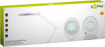 Goobay LED-luplampe med klemme, 8 W, hvid 650 lm, 127 mm glaslinse, 1,75x forstørrelse, 3 dioptrier Goobay LED-luplampe med klemme, 8 W, hvid 650 lm, 127 mm glaslinse, 1,75x forstørrelse, 3 dioptrier