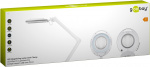 Goobay LED-luplampe med klemme, 9 W, hvid 80-730 lm, dæmpbar, 127 mm krystalglaslinse, 1,75x forstørrelse, 3 dioptrier