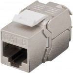 Goobay Keystone modul RJ45 CAT 8.1, STP, GHMT-certificeret 15,8 mm bred, crocodile typen, klemrække til IDC-montering (værktøjsfri) Goobay Keystone modul RJ45 CAT 8.1, STP, GHMT-certificeret 15,8 mm bred, crocodile typen, klemrække til IDC-montering (værktøjsfri)