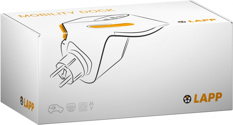 LAPP MOBILITY Mobility Dock oplader til elektriske køretøjer (5555925000) op til 2,3 kW, 10 A, 1-faset, til mobil opladning af hybrid- og elbiler med Type 2-tilslutning