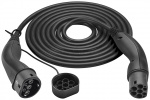 LAPP MOBILITY HELIX Type 2 opladningskabel, op til 7,4 kW, 5 m, sort (5555935002) 32 A, 1-faset, til opladning af hybrid- og elbiler med Type 2-tilslutning