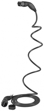 LAPP MOBILITY HELIX Type 2 opladningskabel, op til 7,4 kW, 5 m, sort (5555935002) 32 A, 1-faset, til opladning af hybrid- og elbiler med Type 2-tilslutning